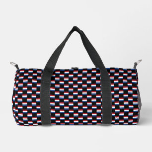 Geprüftes niederländisches Flaggenmuster Duffle Bag