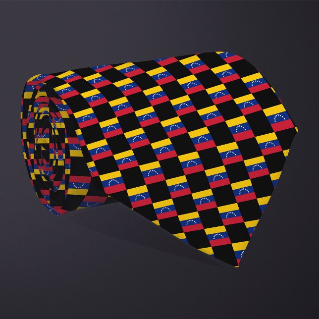 Geprüftes Venezuela-Flaggenmuster Krawatte (Von Creator hochgeladen)