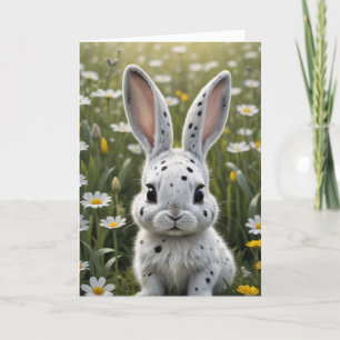 Gepunktet Bunny Feiertagskarte