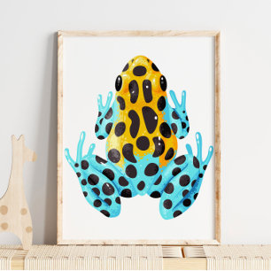 Gepunktet Frog Digital Print Froschwand Poster