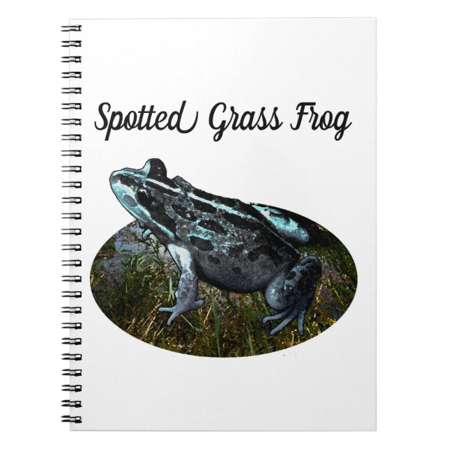 Gepunktet Grass Frog, Notebook Notizblock (Vorderseite)