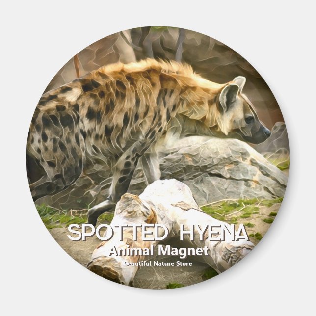 Gepunktet Hyena Magnet (Vorne)