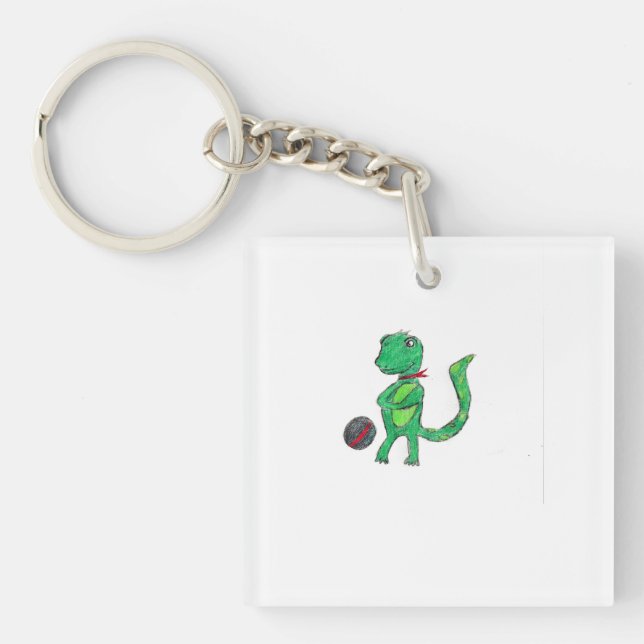 Gepunktet Lizzard Schlüsselanhänger (Vorderseite)