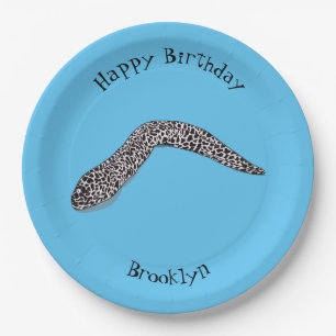 Gepunktete Abbildung des Cartoon Pappteller