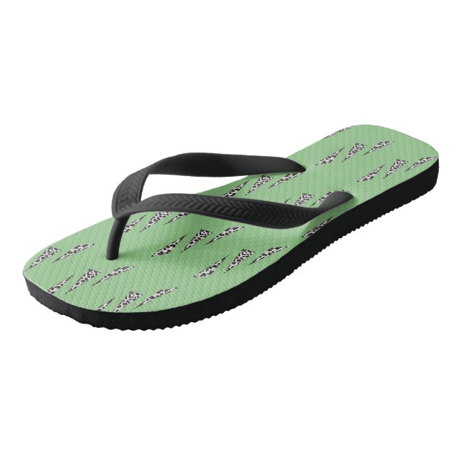 Gepunktete Dreiecke Flip Flops (Schrägansicht)