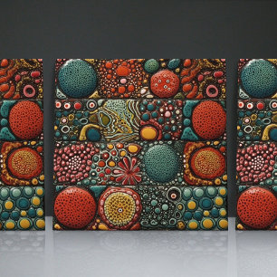Gepunktete Faux-Relief-Glasur - Zeitgenössische He Fliese
