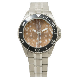 Gepunktete Hirschpelzstruktur Armbanduhr
