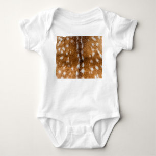 Gepunktete Hirschpelzstruktur Baby Strampler