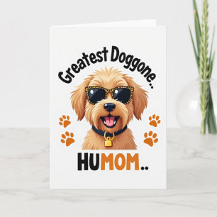 Gepunktete Hundekarte Rahmen Karte