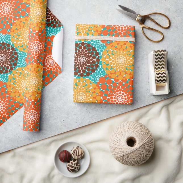 Gepunktete Kreise Geschenkpapier (Kunsthandwerk)