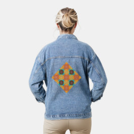 Gepunktete Kreise Jeansjacke