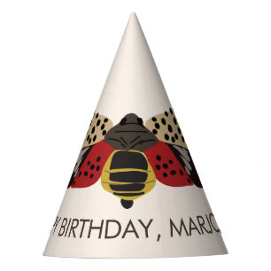 Gepunktete Lanternfly Wanze personalisiert Partyhütchen