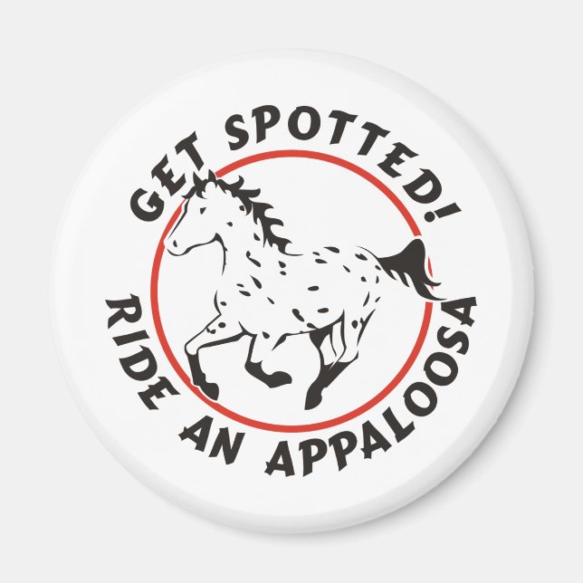 Gepunktete Leopard Appaloosa Magnet (Vorne)