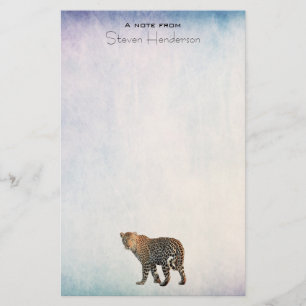 Gepunktete Leopard Wild Cat Fotografie Briefpapier