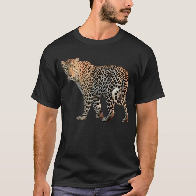 Gepunktete Leopard Wild Cat Fotografie T-Shirt (Vorderseite)