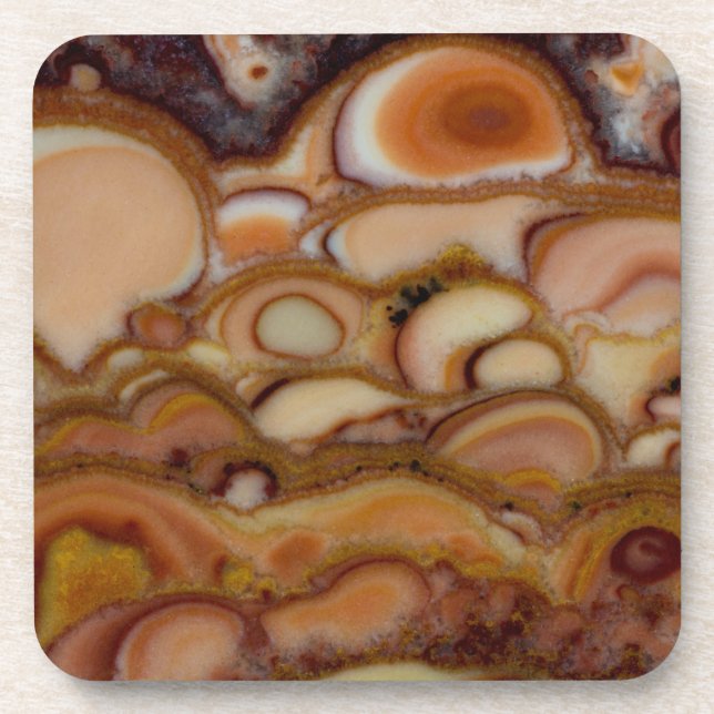 Gepunktete Onyx Getränkeuntersetzer (Vorderseite)