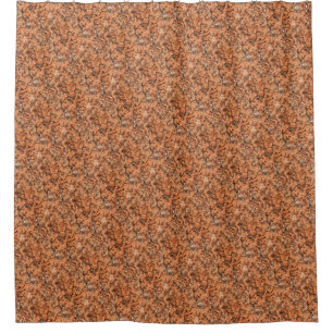 Gepunktete Rock Textur Lebhaftes Muster Orange Bla Duschvorhang