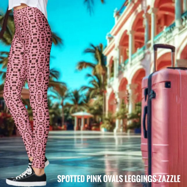 Gepunktete Rosa Ovale Leggings (Von Creator hochgeladen)