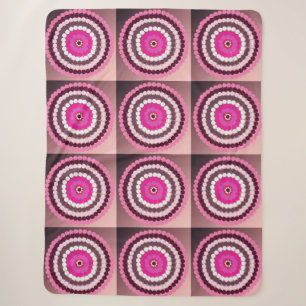 Gepunktete rosa Punkte, Sherpadecke