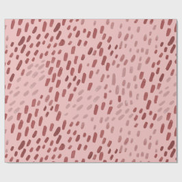Gepunktete Röte Rosa Geschenkpapier