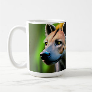 Gepunktete Stalking Hyena, die seine Beute beobach Kaffeetasse