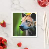 Gepunktete Stalking Hyena, die seine Beute beobach