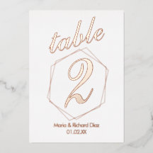 gepunktete Tischnummer an der Grenze