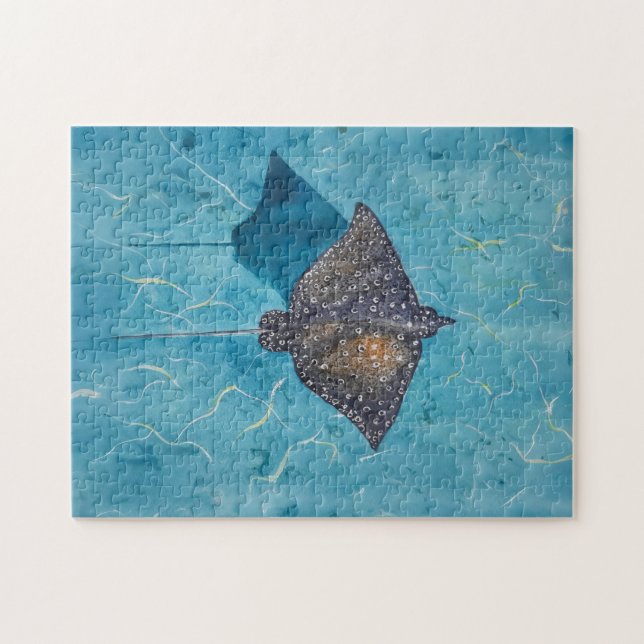 Gepunkteter Adler Stingray - Ozean Puzzle (Horizontal)