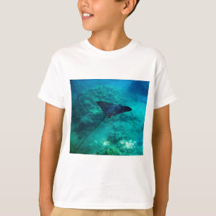 Gepunkteter Adler-Strahl Hanauma Bucht-Hawaiis T-Shirt