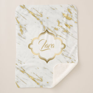 Gepunkteter Glitzer Sherpadecke