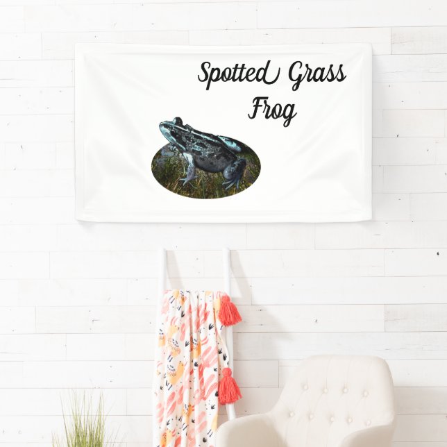 Gepunkteter Grasfrosch, Banner (Insitu)