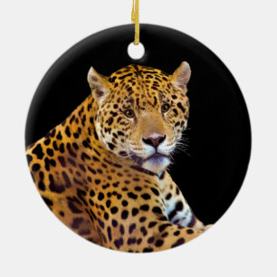 Gepunkteter Jaguar Big Cat-Liebhaber #Gift Keramikornament
