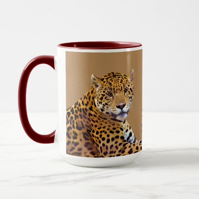 Gepunkteter Jaguar Big Cat-Liebhaber #Gift Tasse (Links)