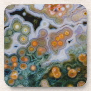 Gepunkteter Ozean-Jasper Getränkeuntersetzer