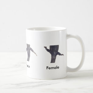 Gepunkteter Salamander-Mann gegen weibliche Tasse