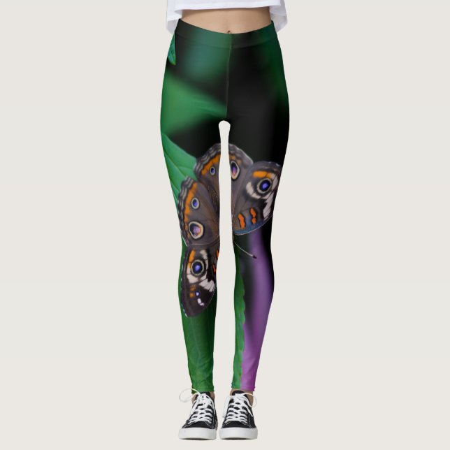 Gepunkteter Schmetterling Leggings (Vorderseite)
