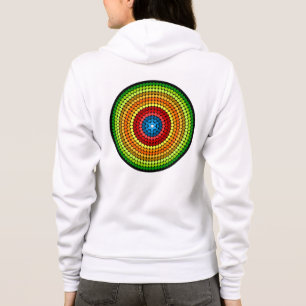 Gepunktetes abstraktes Mandala-Kunstdesign-65904 Hoodie