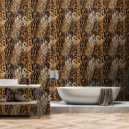 Gepunktetes asymmetrisches Druckdesign bei Wildtie Tapete