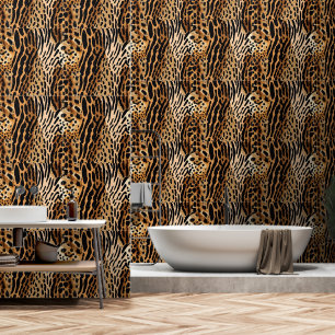 Gepunktetes asymmetrisches Druckdesign bei Wildtie Tapete