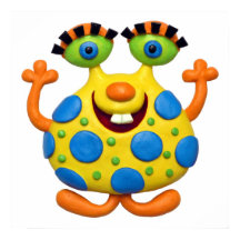 Gepunktetes Gelbes Monster Baby Boy Dusche Kinderz