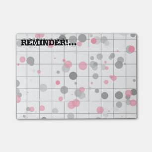 Gepunktetes geometrisches Muster Post-it Klebezettel