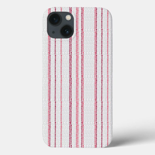 Gepunktetes gestreiftes Muster. Case-Mate iPhone Hülle (Rückseite)