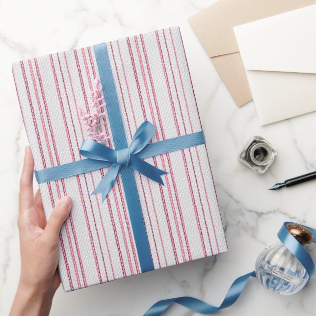 Gepunktetes gestreiftes Muster. Geschenkpapier (Schenken)