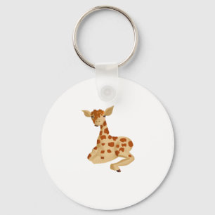 Gepunktetes Karamell Crunch Giraffee Oversized T-S Schlüsselanhänger