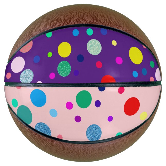 Gepunktetes Mini-Basketballnetz Basketball (Vorderseite)