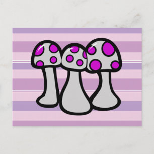 Gepunktetes Pilz Postkarte