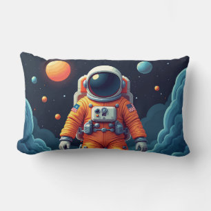 Gepunktetes Spaceman-Kissen 13*21 Lendenkissen
