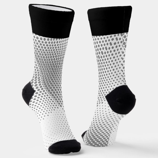 Gepunktetes Streifenmuster  Socken (Gewinkelt)