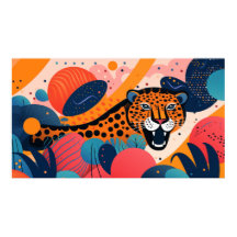 Gepunktetes Tier in farbiger Umgebung