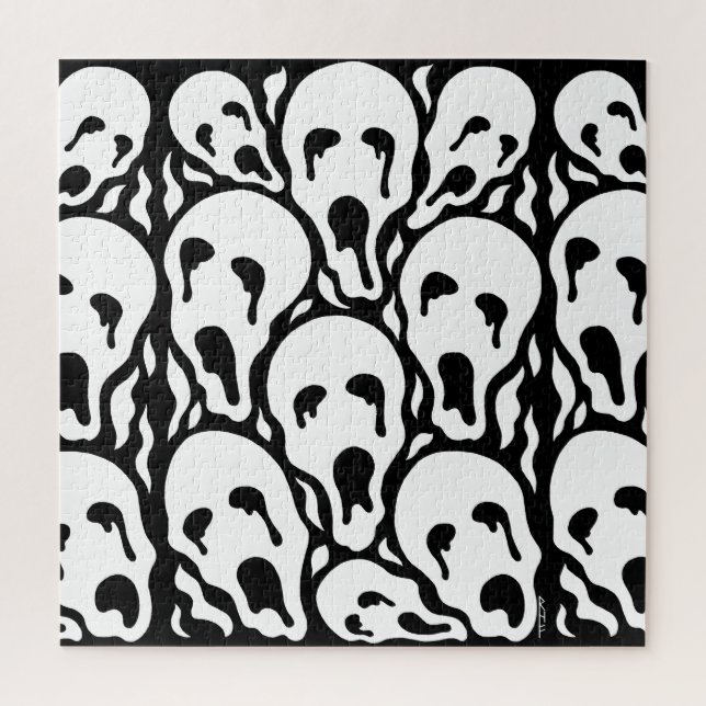 Gequälte Seelen seltsame Horror-Kunst Puzzle (Vertikal)